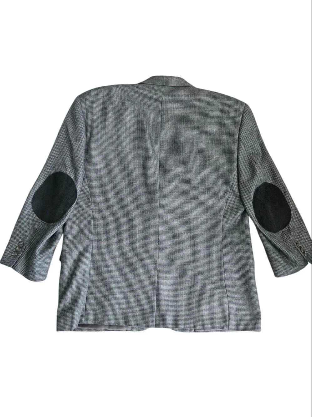 Lauren Ralph Lauren Blazer Mens 44S Grey Notch Lapel Elbow Patch Sport Coat